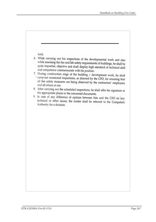 Handbook on Building Fire Codes
IITK-GSDMA-Fire 05-V3.0 Page 267
 
