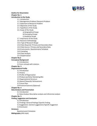 Handbook on dissertation | PDF