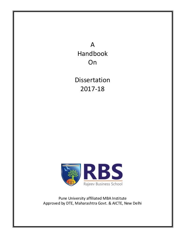 Dissertation handbook