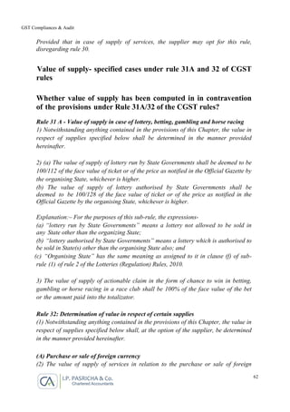 Gst Rules.pdf Handbook on GST Compliance and Audit | PDF