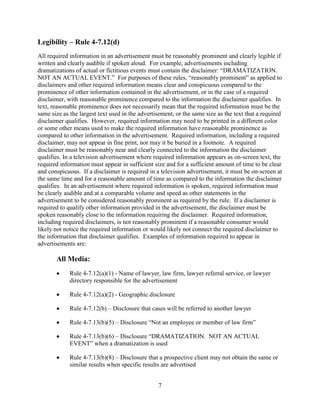 Fictitious Event Example Handbook on Lawyer Advertising and Solicitation via the Florida Bar ...