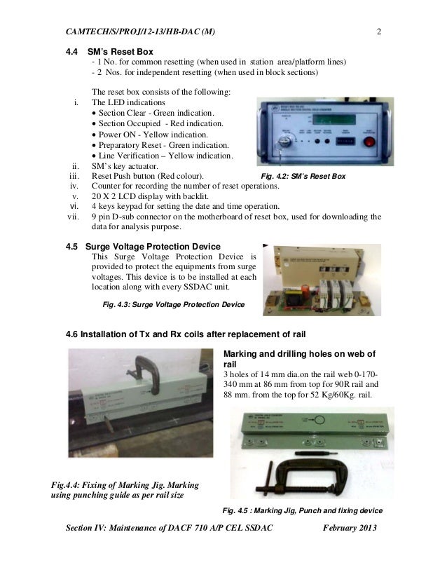 Handbook on maintenance of digital axle counter