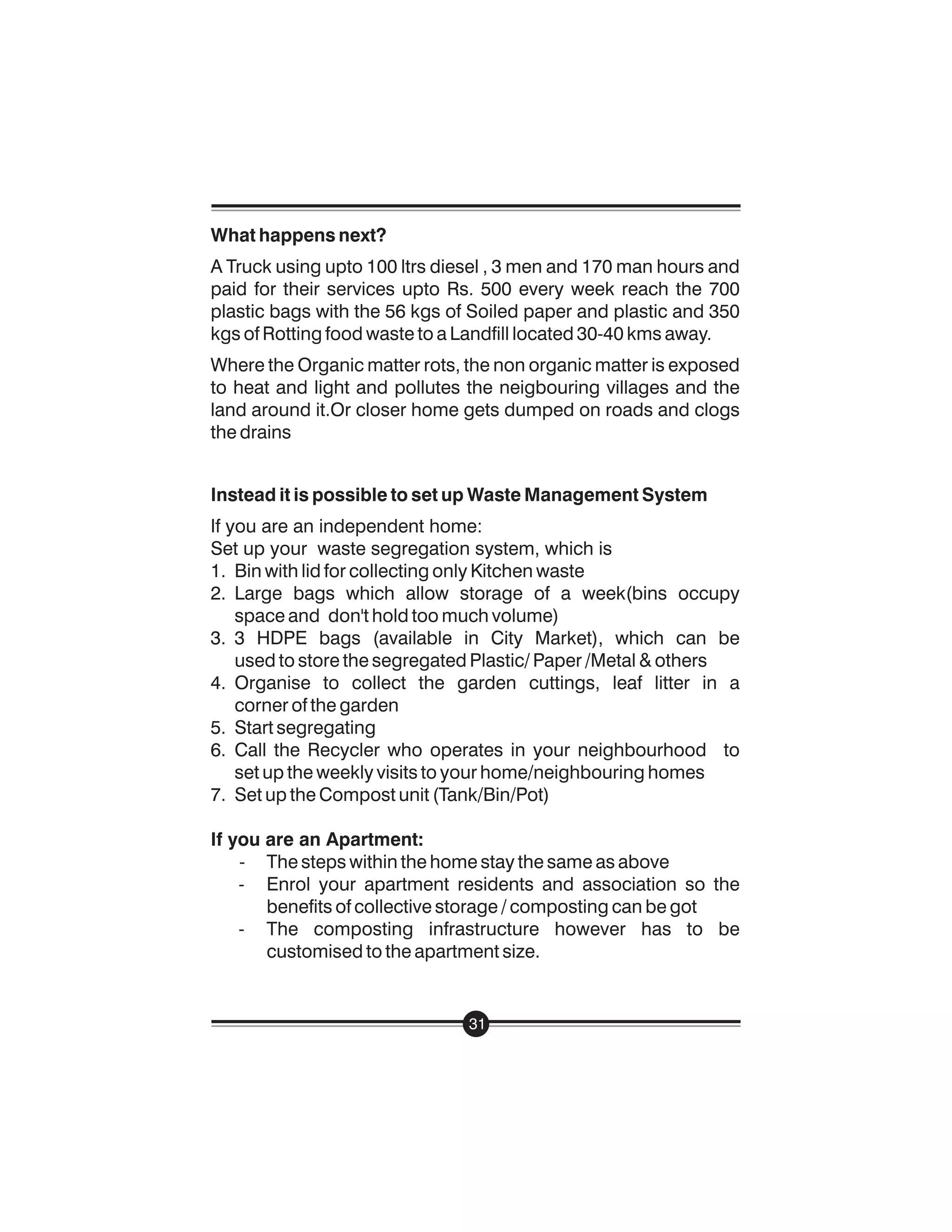 Handbook On Managing Waste