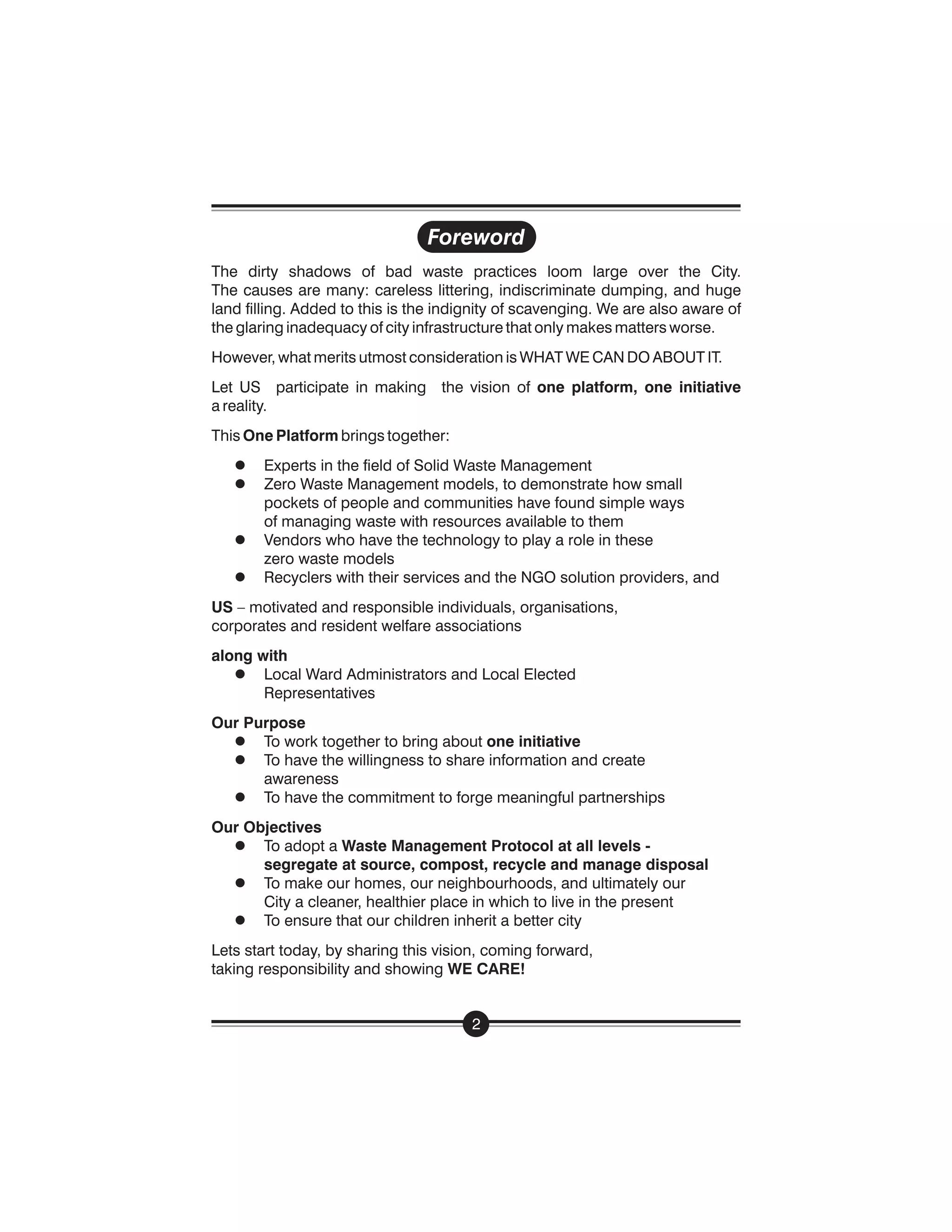 Handbook On Managing Waste