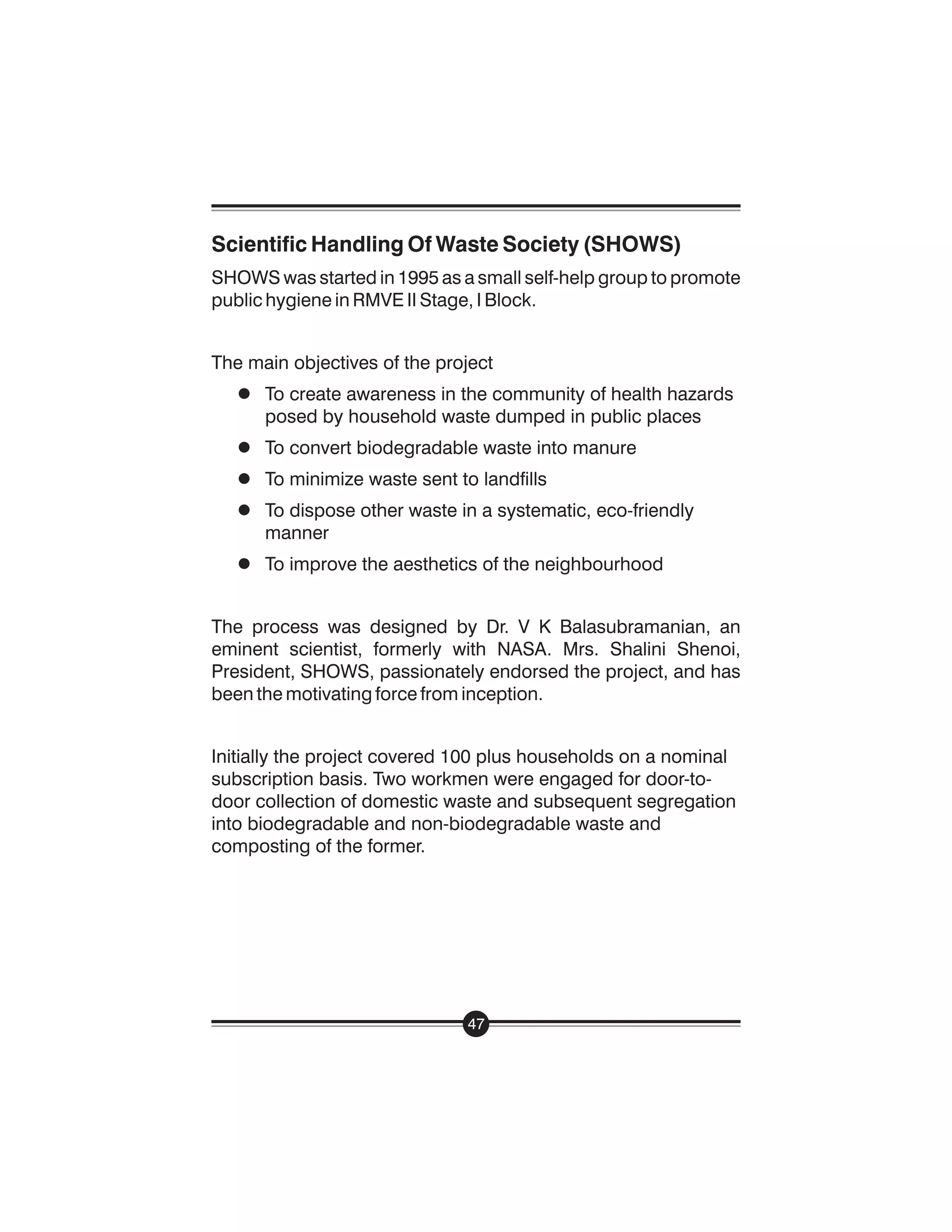 Handbook On Managing Waste