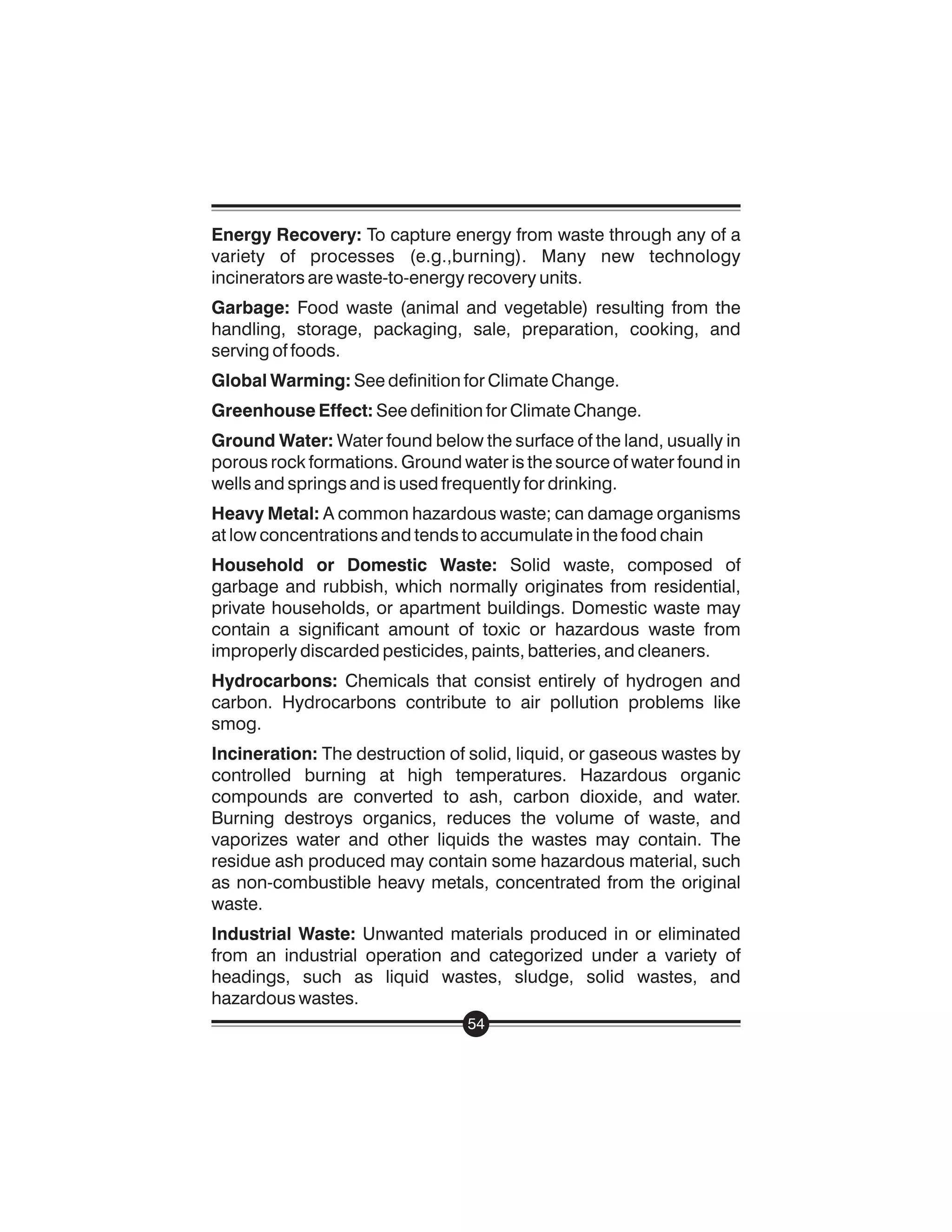 Handbook On Managing Waste