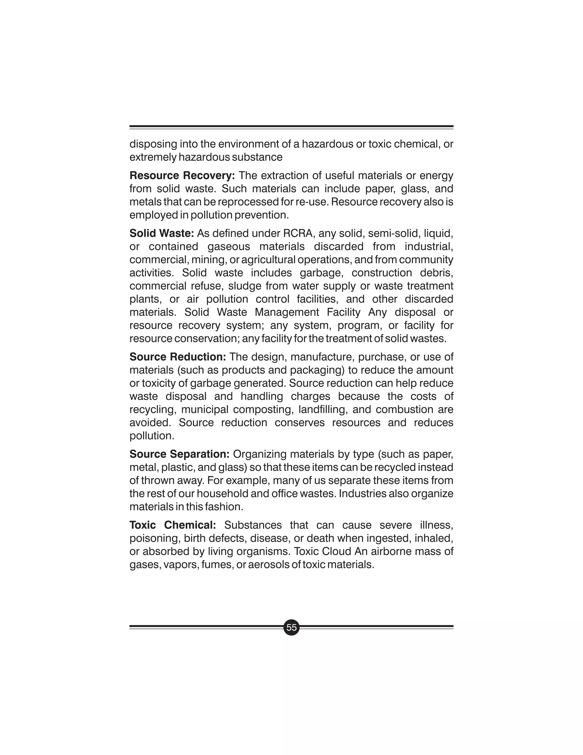 Handbook On Managing Waste