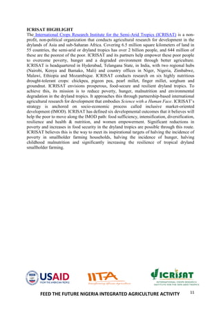 Handbook on improved pearl millet production practices in North Eastern Nigeria- Feed the Future Nigeria Integrated Agriculture Activity.