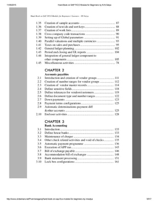 Hand book on sap fico module for beginners by n.n | PDF