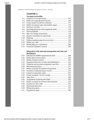 Hand book on sap fico module for beginners by n.n | PDF
