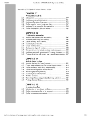 Hand book on sap fico module for beginners by n.n | PDF
