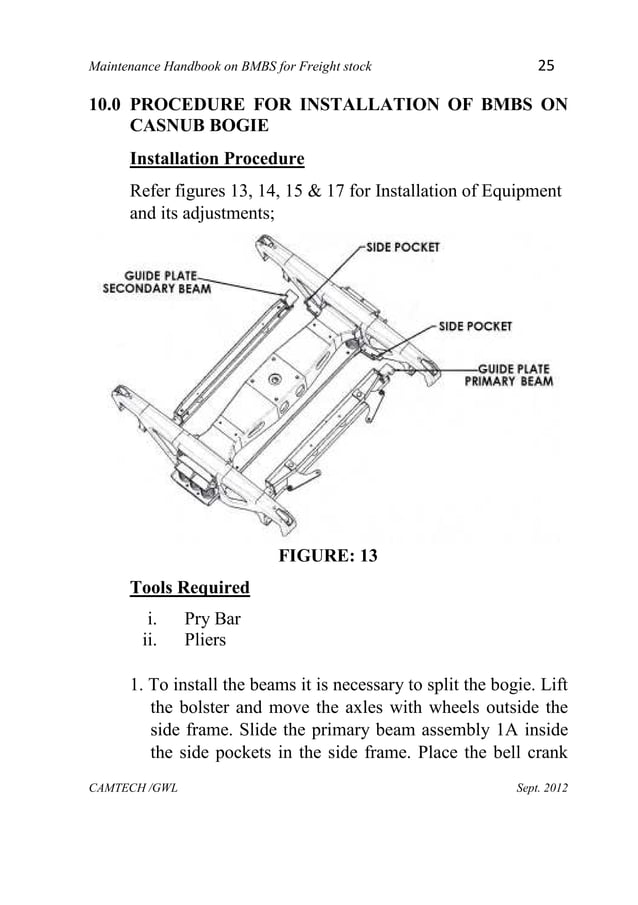 Handbook on bogie mounted brake system on freight stock PDF
