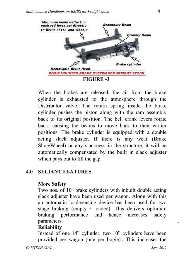 Handbook on bogie mounted brake system on freight stock PDF
