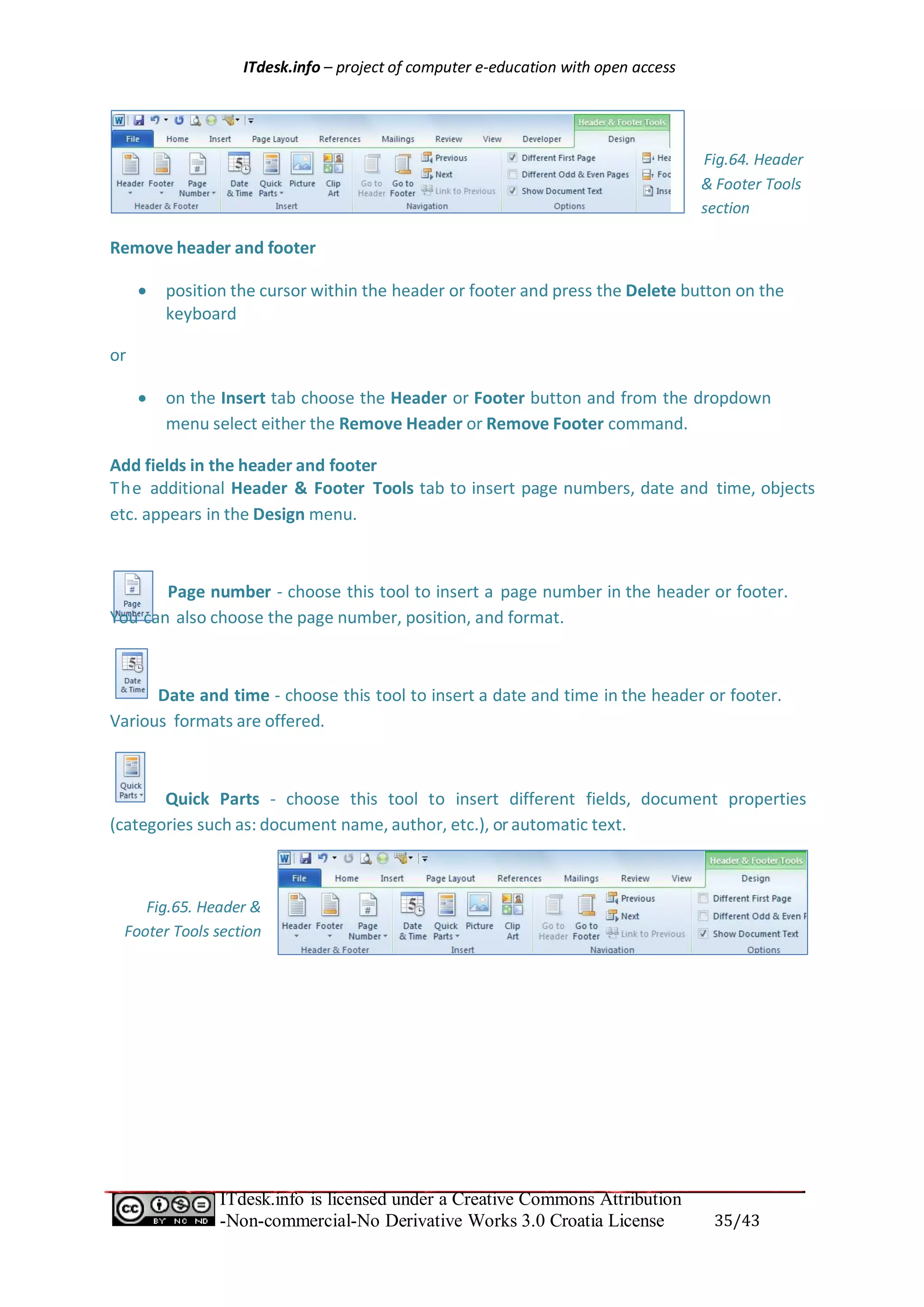 Handbook word processing_microsoft_word_2010 | PDF