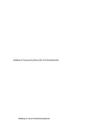 Abbildung 11: Untermenü des Buttons NEU in der Kundenübersicht




      Abbildung 12: Adress-Schnellerfasssungsmaske
 