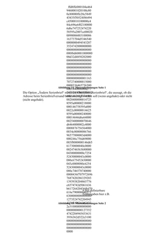 ffd8ffe000104a464
                                 9460001020100c80
                                 0c80000ffe20c5849
                                 43435f50524f46494
                                 c4500010100000c4
                                 84c696e6f02100000
                                 6d6e747252474220
                                 58595a2007ce00020
                                 0090006003100006
                                 16373704d5346540
                                 0000000494543207
                                 3524742000000000
                                 0000000000000000
                                 000f6d60001000000
                                 00d32d4850202000
                                 0000000000000000
                                 0000000000000000
                                 0000000000000000
                                 0000000000000000
                                 0000000000000000
                                 0000000000001163
                                 7072740000015000
                                 0000336465736300
                           Abbildung 14: Massenänderungen Seite 1
                                 0001840000006c77
                                 747074000001f0000
Die Option „Ändern Serienbrief“ meint die Checkbox „Serienbrief“, die aussagt, ob die
                                 00014626b7074000
Adresse beim Serienbriefversand berücksichtigt werden soll (wenn angehakt) oder nicht
(nicht angehakt).                0020400000014725
                                 8595a00000218000
                                 000146758595a000
                                 0022c00000014625
                                 8595a00000240000
                                 00014646d6e64000
                                 0025400000070646
                                 d6464000002c4000
                                 0008876756564000
                                 0034c00000086766
                                 96577000003d4000
                                 000246c756d69000
                                 003f8000000146d65
                                 61730000040c0000
                                 0024746563680000
                                 04300000000c7254
                                 52430000043c0000
                                 080c675452430000
                                 043c0000080c6254
                                 52430000043c0000
                                 080c746578740000
                                 0000436f707972696
                                 7687420286329203
                                 1393938204865776
                                 c6574742d5061636
                                 b61726420436f6d70
                                               6 frei definierbare
                                 616e790000646573
                                               Feldangaben hier z.B.
                                 6300000000000000
                                 1273524742204945
                                 4336313936362d32
                           Abbildung 15: Massenänderungen Seite 2
                                 2e31000000000000
                                 0000000000127352
                                 4742204945433631
                                 3936362d322e3100
                                 0000000000000000
                                 0000000000000000
                                 0000000000000000
                                 0000
 