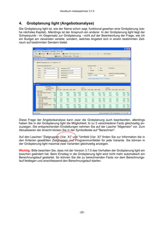 Handbuch Mediaoptimizer 3.7.0