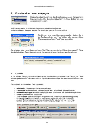 Handbuch Mediaoptimizer 3.7.0