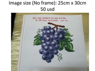 Image size (No frame): 25cm x 30cm
50 usd

 
