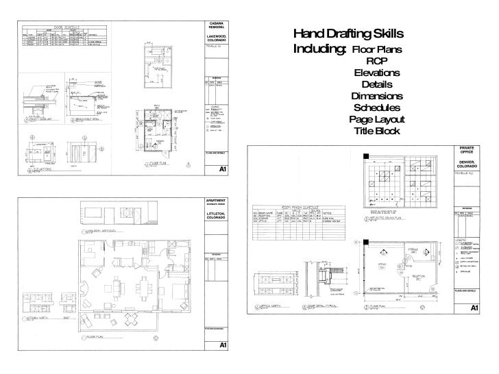 Hand Drafting & Auto Cad Skills