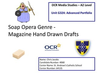 Soap Opera Genre -
Magazine Hand Drawn Drafts
 
