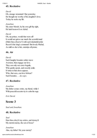 Handel saul libretto | PDF