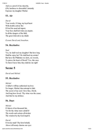 Handel saul libretto | PDF