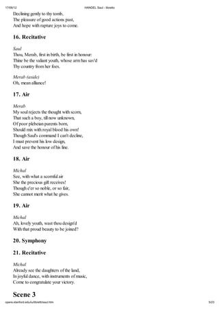 Handel saul libretto | PDF