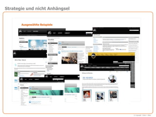 Strategie und nicht Anhängsel


       Ausgewählte Beispiele




                                © Copyright Cohen + West
 