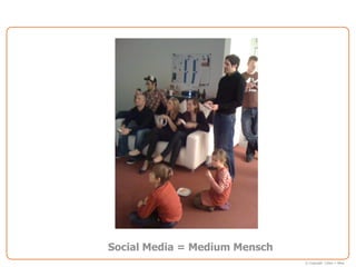 Social Media = Medium Mensch
                               © Copyright Cohen + West
 