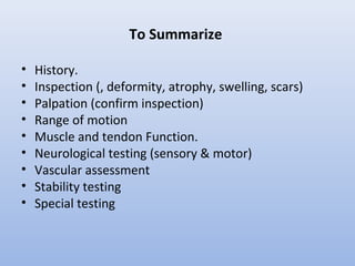Hand examination | PPT