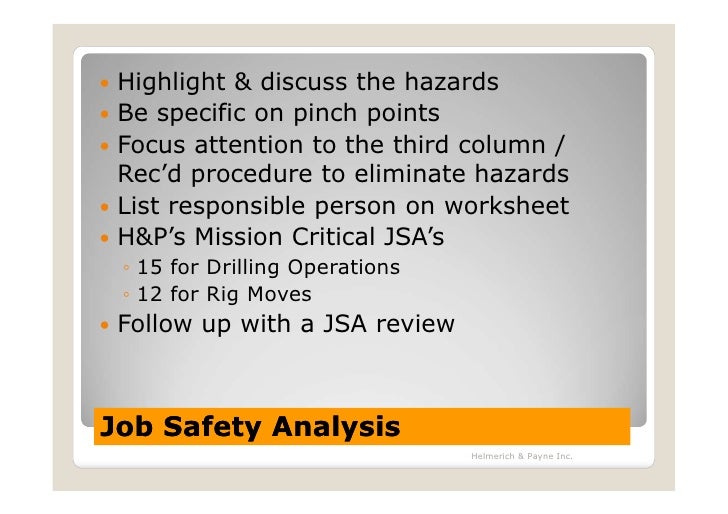 Safety Meeting Topics Pinch Points