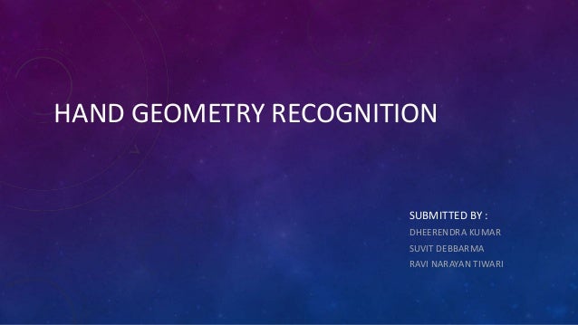 Hand geometry recognition