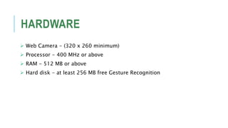 Hand gesture recognition | PPTX