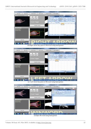 Hand gesture recognition system for human computer interaction using ...