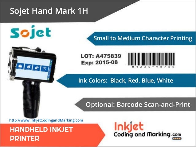 handheld inkjet coding and marking
