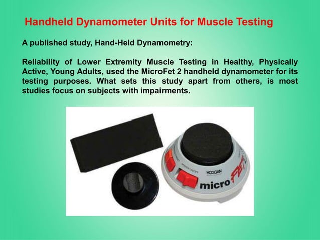 Myometer Dynamometer For Manual Muscle Testing – WRRVM
