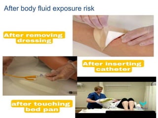After body fluid exposure risk
 