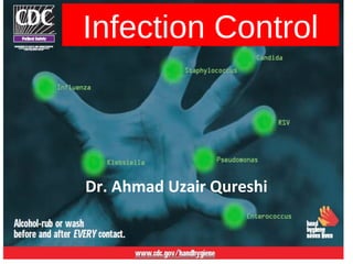 Infection Control
Dr. Ahmad Uzair Qureshi
 