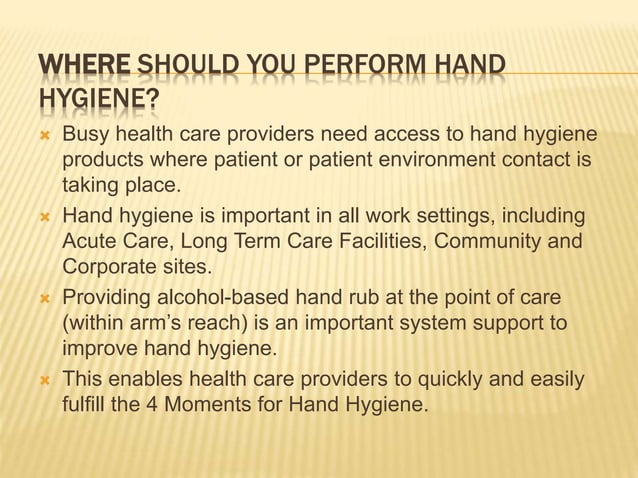 hand hygiene ppt-manjula.pptx | Infectious Diseases | Diseases and ...