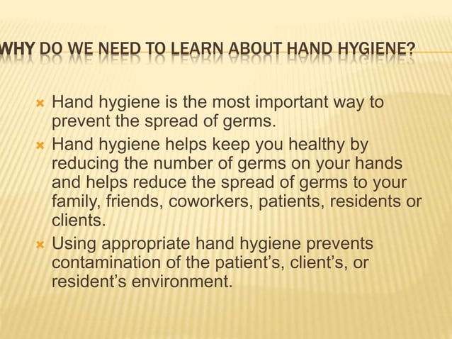 hand hygiene ppt-manjula.pptx | Infectious Diseases | Diseases and ...