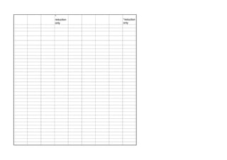 * reduction only 
*reduction only 