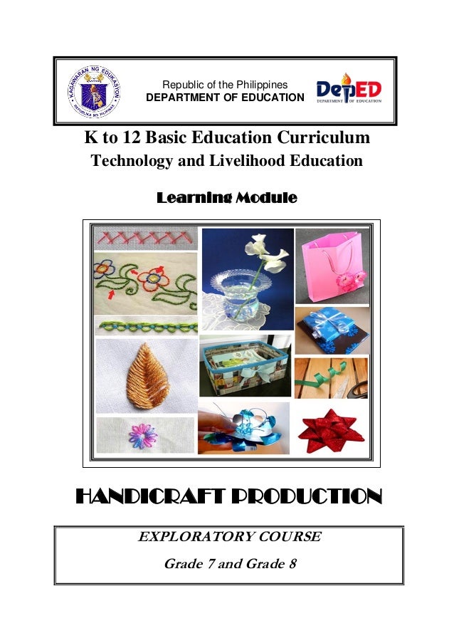 grade 9 english module lm Handicraft production grade 9 english module lm Handicraft production