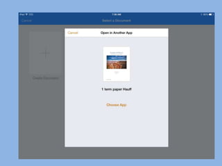 Handing in Work on iPad with Edmodo
