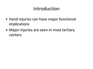 Post Driver Hand Injury Hand Injuries Overview- Surgery | PPT