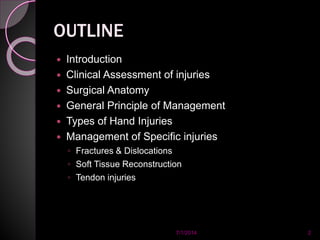 Management of hand injuries 