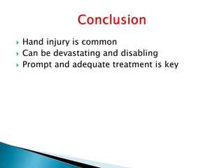 Hand injury | PPTX