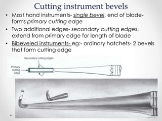 Edged Instrument Hand instruments in operative dentistry | PDF