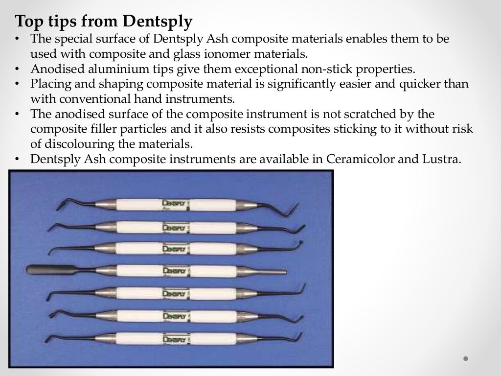 Hand instruments in operative dentistry