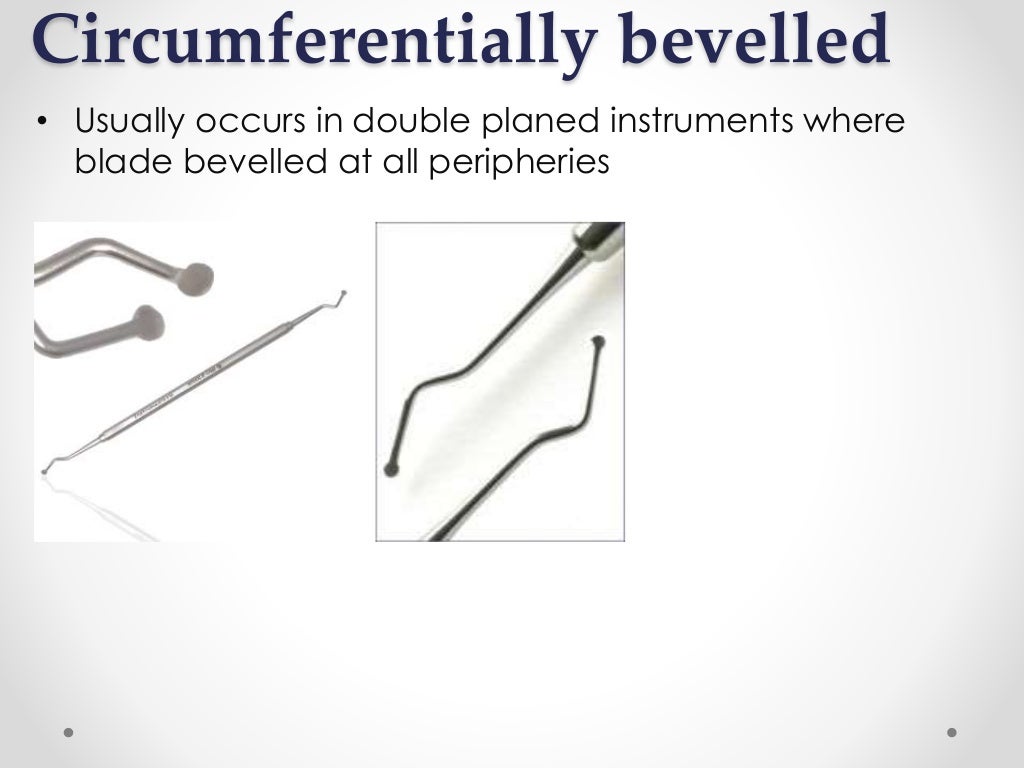 Hand instruments in operative dentistry